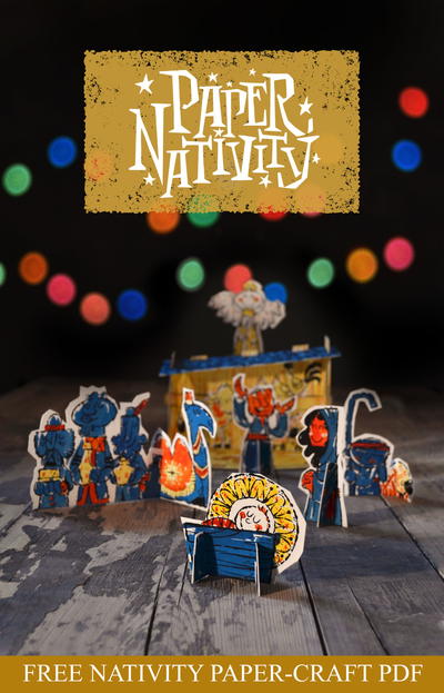 Free Printable Paper Nativity Free Printable Paper Nativity