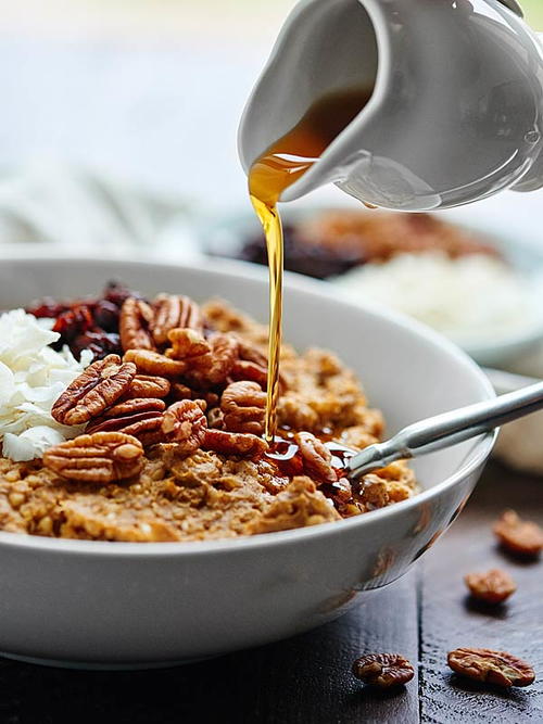 Easy Pumpkin Oatmeal with Quinoa Crockpot Pumpkin Oatmeal with Quinoa