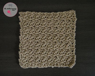 Seed Stitch Crochet Dishcloth