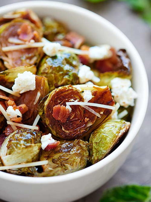 Bacon Roasted Brussels Sprouts Bacon Roasted Brussels Sprouts