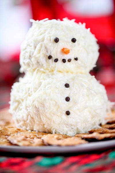 Ranch Snowman Cheeseball Ranch Snowman Cheeseball