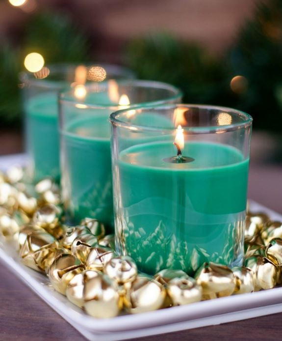 Jingle Bells Candle DIY Centerpiece