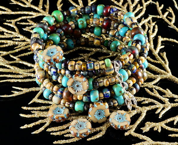 Beaded Tribal Boho Bracelet Beaded Tribal Boho Bracelet
