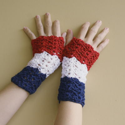 Paris Stitch Fingerless Gloves