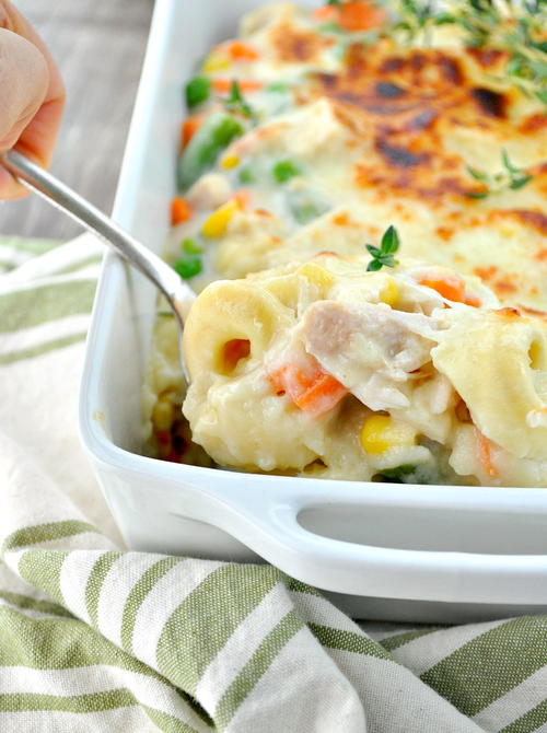 Creamy Chicken and Veggie Tortellini Casserole Creamy Chicken and Veggie Tortellini Casserole_1