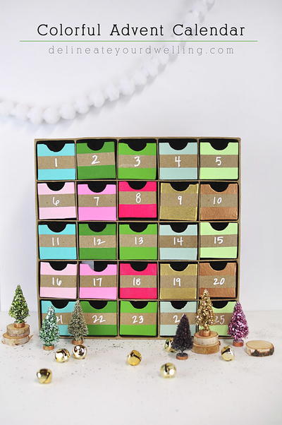 Colorful Advent Calendar Colorful Advent Calendar