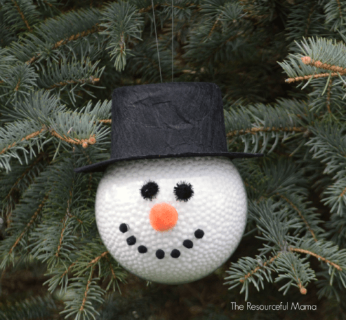 DIY Frosty the Snowman Ornament DIY Frosty the Snowman Ornament