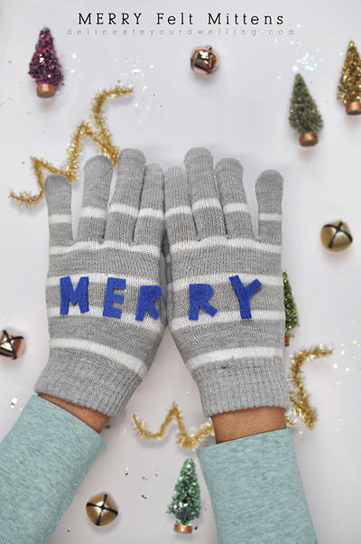 Merry Felt Mittens Merry Felt Mittens