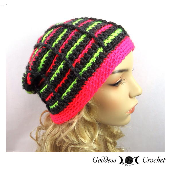 Stained Glass Stripes Beanie