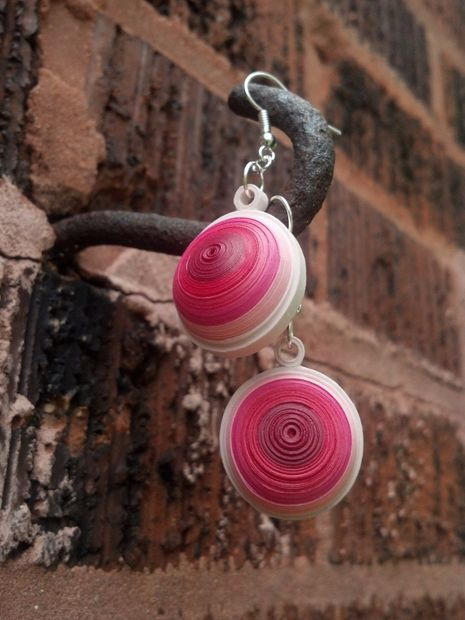 Quilled Dome DIY Earrings Quilled Dome DIY Earrings