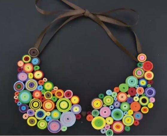Boho Fun Quilled DIY Statement Necklace Boho Fun Quilled DIY Statement Necklace