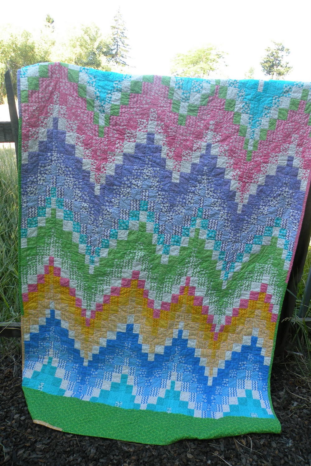 bargello quilt pattern patterns quilts jelly roll springtime tutorial quilting blocks rolls finished bed want easy borders favequilts