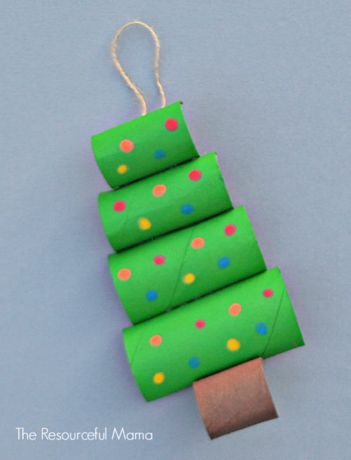 Toilet Paper Roll Christmas Tree Craft Toilet Paper Roll Christmas Tree Craft
