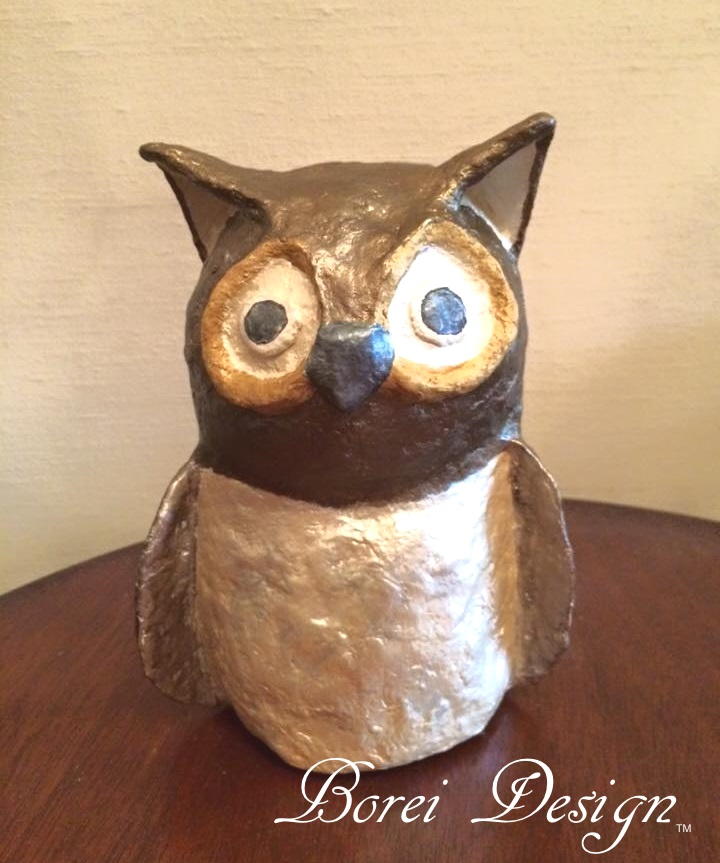 Papier Mache Owl