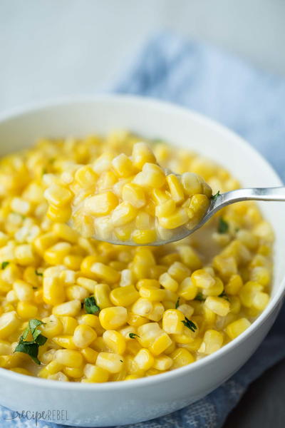 No Cream Slow Cooker Creamed Corn No Cream Slow Cooker Creamed Corn