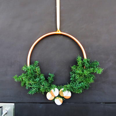 Modern Christmas Wreath