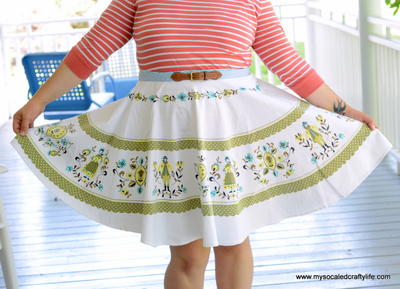 Vintage Tablecloth Skirt Pattern