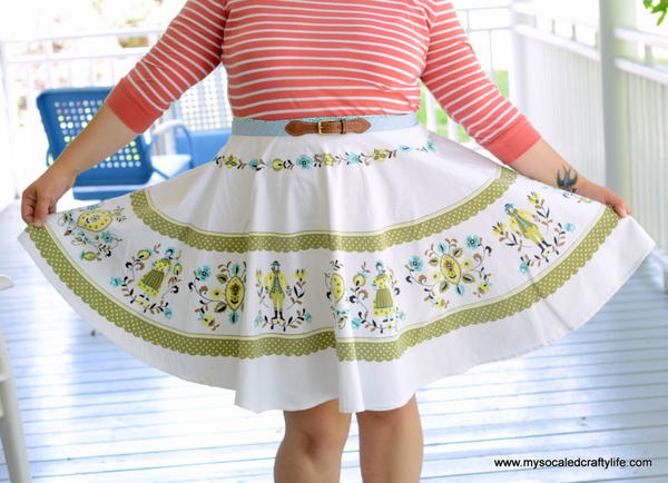 Vintage Tablecloth Skirt Pattern Vintage Tablecloth Skirt Pattern