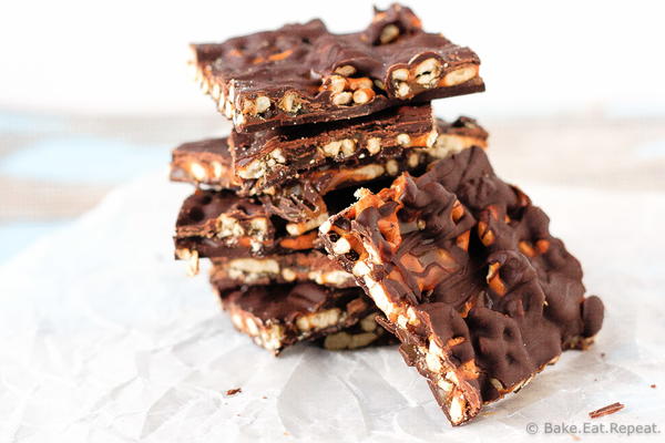 Salted Caramel Pretzel Bark Salted Caramel Pretzel Bark