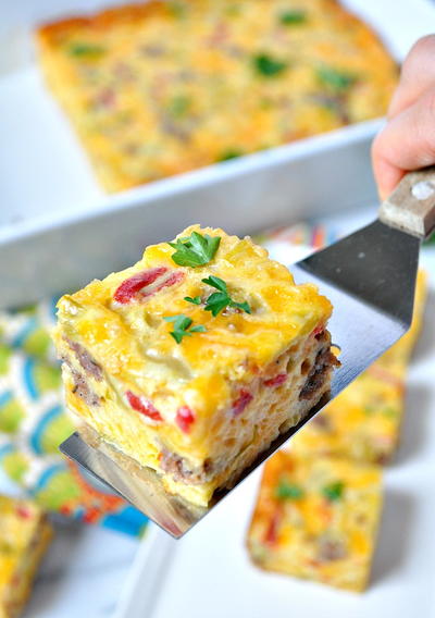 Aunt Bee's Sausage and Cheese Squares