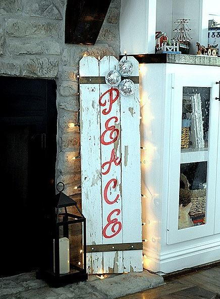 Upcycled "Peace" DIY Wood Sign Upcycled "Peace" DIY Wood Sign