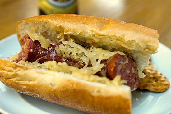 Beer and Brown Sugar Polish Sausage with Sauerkraut Beer and Brown Sugar Polish Sausage with Sauerkraut