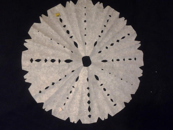 Coffee Filter Snowflake Coffee Filter Snowflake