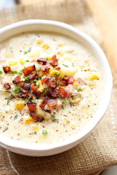 Comforting Potato and Ham Chowder Comforting Potato and Ham Chowder