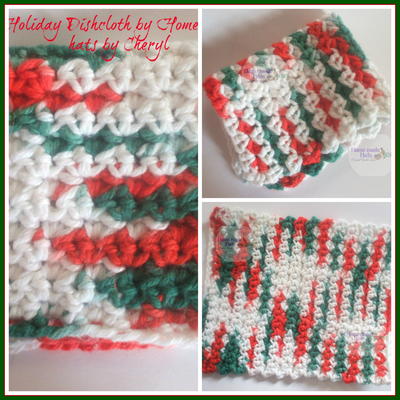 Easy Holiday Crochet Dishcloth