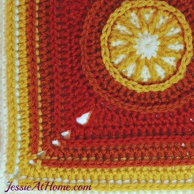 Flame Square Crochet Pattern