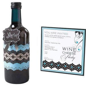 Wine Tasting Party Invite and Bottle Decor