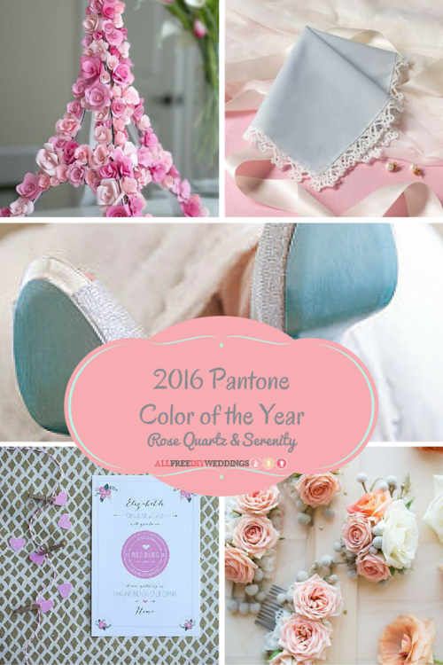 Pantone Color of the Year: Rose Quartz and Serenity Wedding Projects