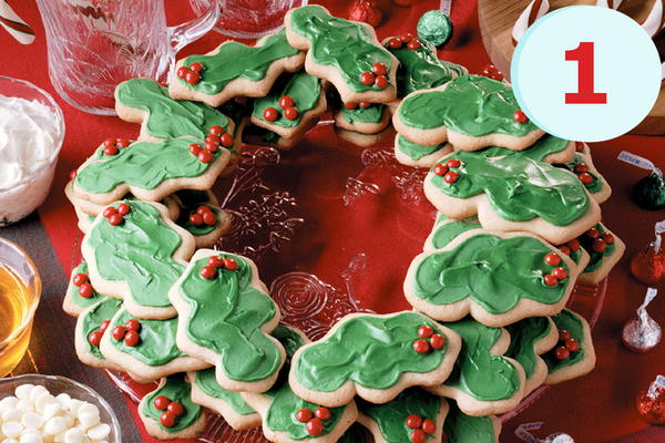 Layered Cookie Wreath Layered Cookie Wreath