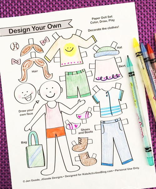 Design Your Own Paper Doll Design Your Own Paper Doll