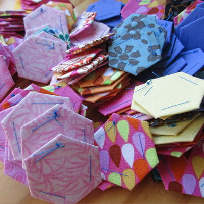 How to Baste English Paper Pieced Hexagons