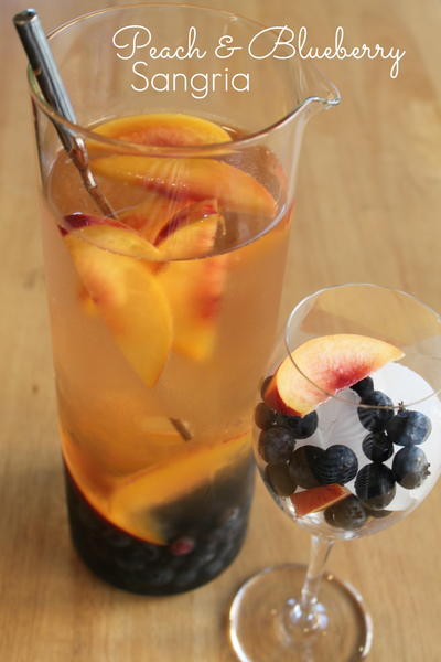 Blueberry Peach White Wine Sangria Blueberry Peach White Wine Sangria