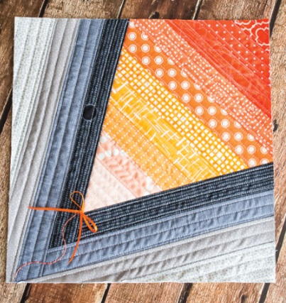 Scrappy Denim Kite Quilt Block Scrappy Denim Kite Quilt Block