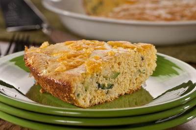 Zucchini Corn Bread Pie
