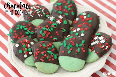 Sweet Chocolate Mint Cookies