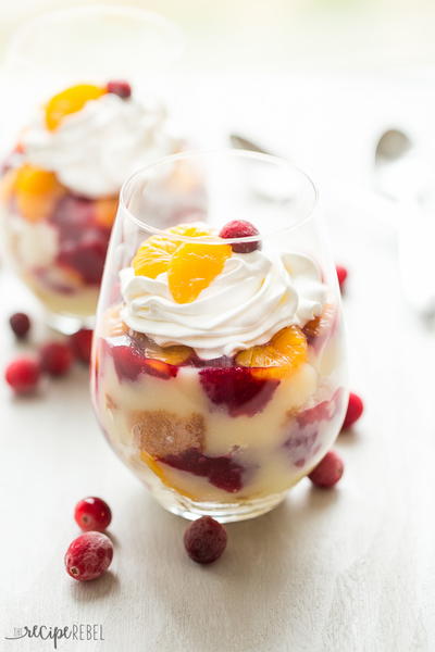 Creamy Cranberry Orange Trifle Cranberry Orange Trifle