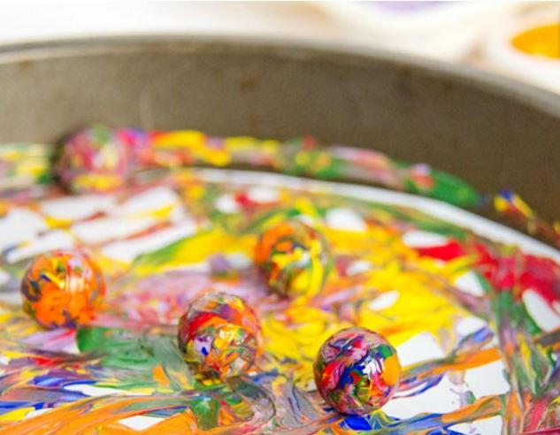 Rainbow Marble Painting Rainbow Marble Painting