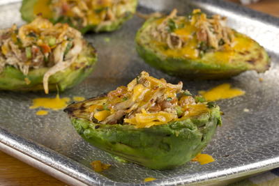 Shredded Chicken Avocados