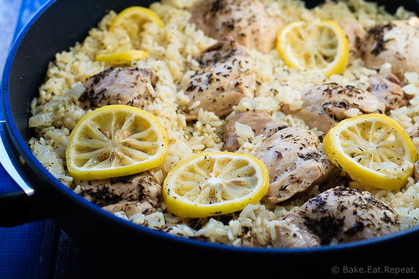 One-Pot Lemon Thyme Chicken and Rice One-Pot Lemon Thyme Chicken and Rice