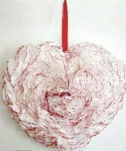 Valentine's Coffee Filter Wreath