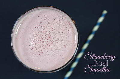 Strawberry Basil Smoothie