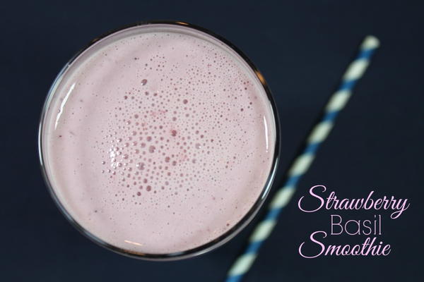 Strawberry Basil Smoothie Strawberry Basil Smoothie