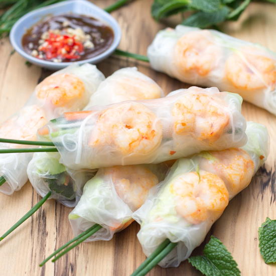 Prawn Rice Paper Rolls Prawn Rice Paper Rolls