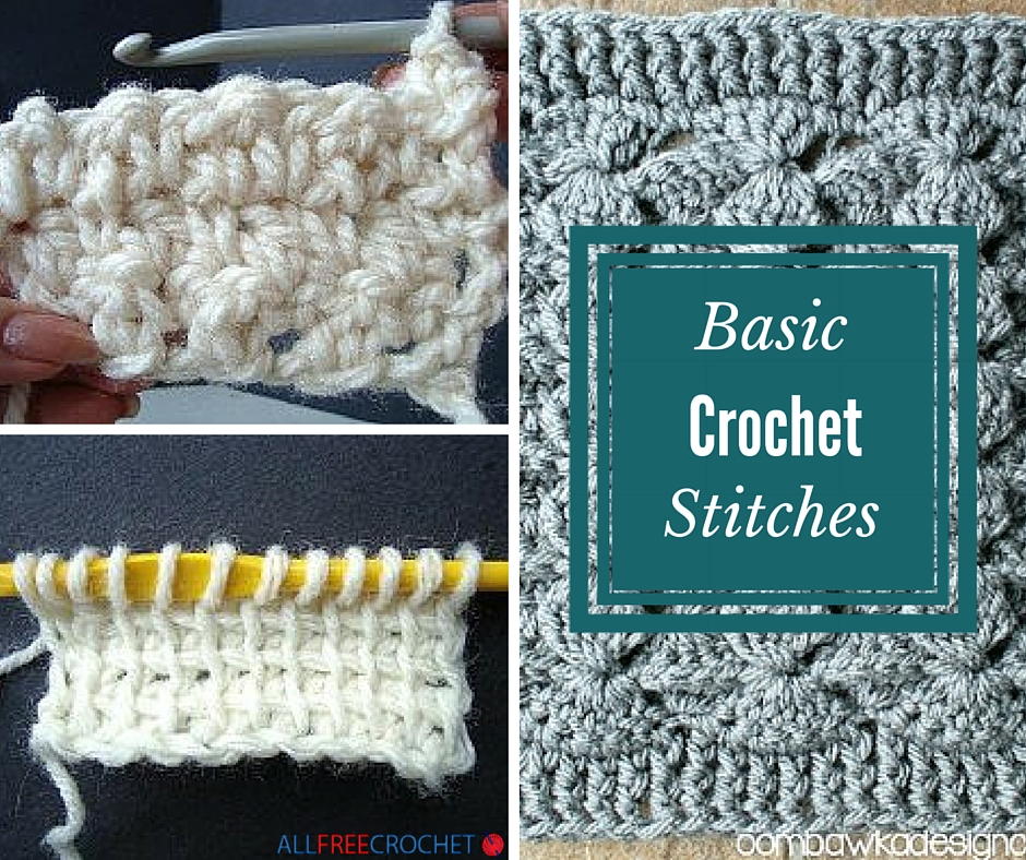 30+ Basic Crochet Stitches | AllFreeCrochet.com