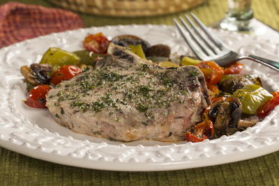 Roasted Pork Chops and Vegetables