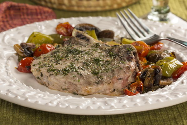 EDR Roasted Pork Chops and Vegetables